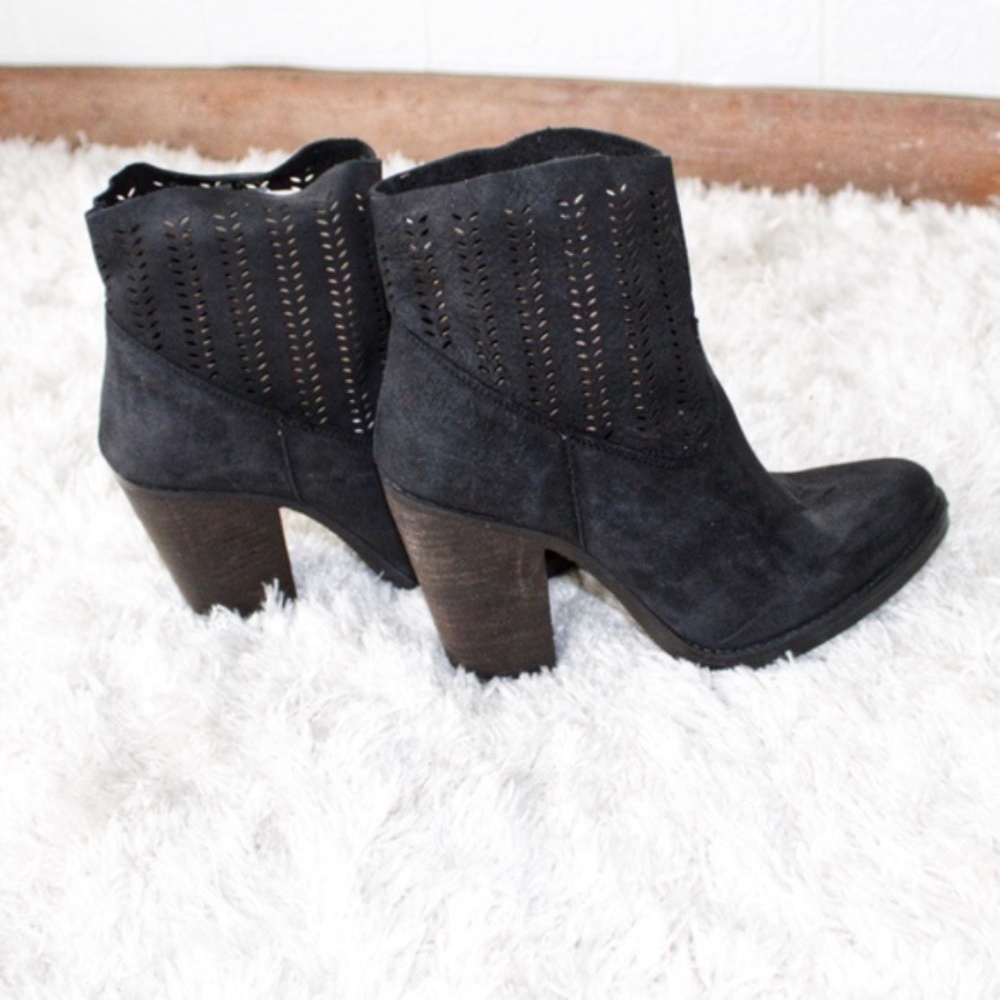 Coolway black faux suede ankle boots